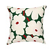 Marimekko Marimekko Unikko kussenhoes 50x50cm donkergroen roze Marimekko Marimekko Unikko kussenhoes 50x50cm donkergroen roze