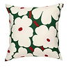 Marimekko Marimekko Unikko kussenhoes 50x50cm donkergroen roze Marimekko Marimekko Unikko kussenhoes 50x50cm donkergroen roze