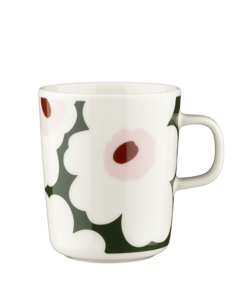 Marimekko Marimekko Unikko beker 2.5dl groen roze Marimekko Marimekko Unikko beker 2.5dl groen roze