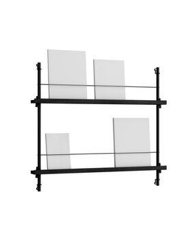 Moebe Moebe Magazine Shelving 73x85x7cm black black