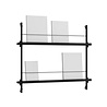 Moebe Moebe Tijdschriften en boeken wandrek 73x85x7cm zwart zwart Moebe Moebe Tijdschriften en boeken wandrek 73x85x7cm zwart zwart