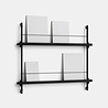 Moebe Moebe Tijdschriften en boeken wandrek 73x85x7cm zwart zwart Moebe Moebe Tijdschriften en boeken wandrek 73x85x7cm zwart zwart