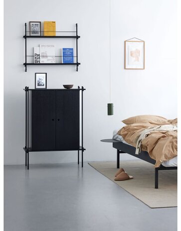 Moebe Moebe Tijdschriften en boeken wandrek 73x85x7cm zwart zwart Moebe Moebe Tijdschriften en boeken wandrek 73x85x7cm zwart zwart