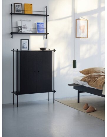 Moebe Moebe Magazine Shelving 73x85x7cm black black Moebe Moebe Magazine Shelving 73x85x7cm black black