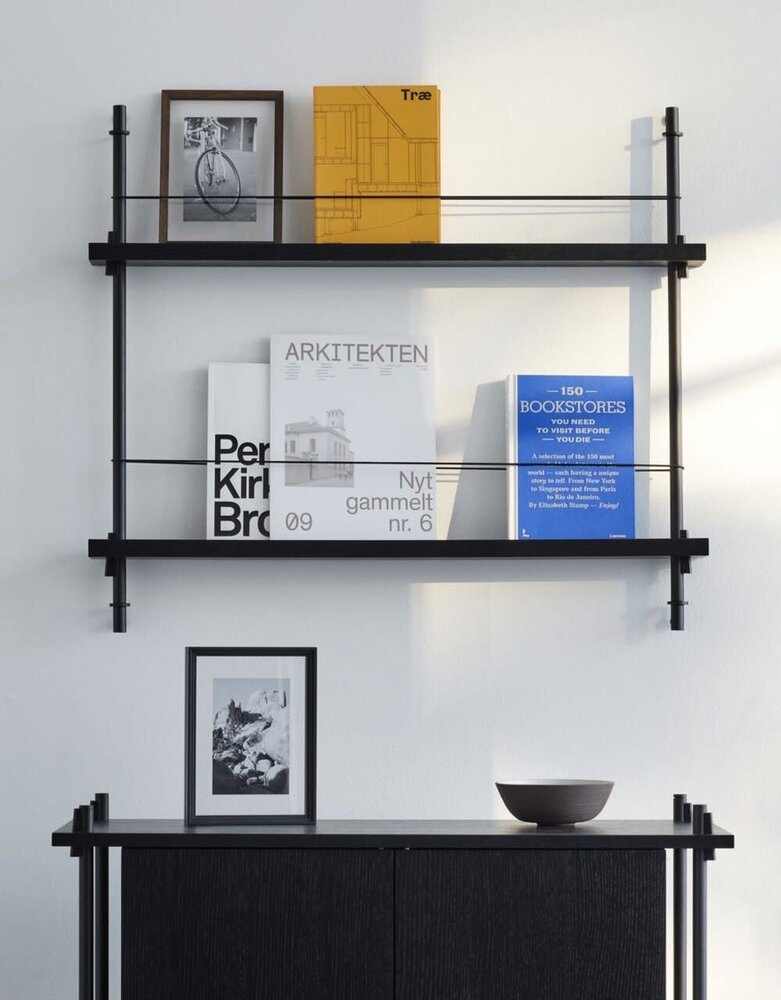 Moebe Moebe Tijdschriften en boeken wandrek 73x85x7cm zwart zwart Moebe Moebe Tijdschriften en boeken wandrek 73x85x7cm zwart zwart