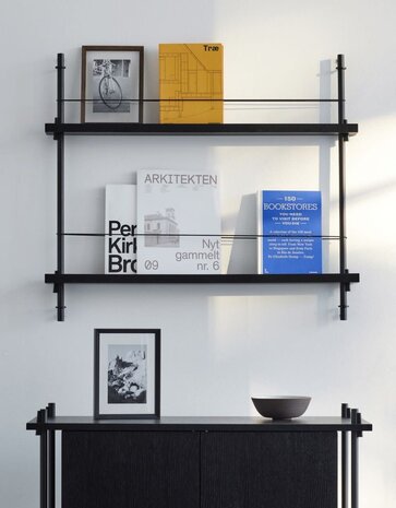 Moebe Moebe Tijdschriften en boeken wandrek 73x85x7cm zwart zwart Moebe Moebe Tijdschriften en boeken wandrek 73x85x7cm zwart zwart