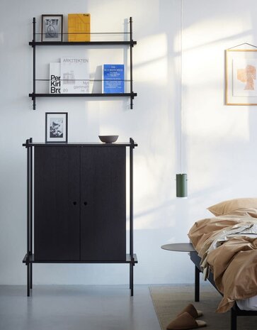 Moebe Moebe Tijdschriften en boeken wandrek 73x85x7cm zwart zwart Moebe Moebe Tijdschriften en boeken wandrek 73x85x7cm zwart zwart