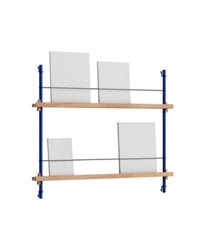 Moebe Moebe Magazine Shelving 73x85x7cm oak blue