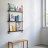 Moebe Moebe Magazine Shelving 123x85x7cm oak black Moebe Moebe Magazine Shelving 123x85x7cm oak black