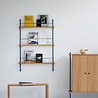 Moebe Moebe Magazine Shelving 123x85x7cm oak warm-grey Moebe Moebe Magazine Shelving 123x85x7cm oak warm-grey