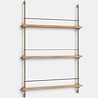Moebe Moebe Magazine Shelving 123x85x7cm oak warm-grey Moebe Moebe Magazine Shelving 123x85x7cm oak warm-grey