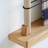 Moebe Moebe Magazine Shelving 123x85x7cm oak warm-grey Moebe Moebe Magazine Shelving 123x85x7cm oak warm-grey