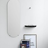 Moebe Moebe Half Moon Shelf large black Moebe Moebe Half Moon Shelf large black