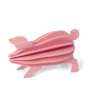 LOVI Lovi Pig pink birchwood DIY package - 2 sizes LOVI Lovi Pig pink birchwood DIY package - 2 sizes