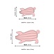 LOVI Lovi Pig pink birchwood DIY package - 2 sizes LOVI Lovi Pig pink birchwood DIY package - 2 sizes
