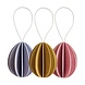 LOVI Lovi Eggs Colour mix 7cm - set van 3 stuks – paasei hangers LOVI Lovi Eggs Colour mix 7cm - set van 3 stuks – paasei hangers