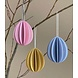 LOVI Lovi Eggs Colour mix 7cm - set van 3 stuks – paasei hangers LOVI Lovi Eggs Colour mix 7cm - set van 3 stuks – paasei hangers