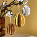 LOVI Lovi Eggs Golden mix 7cm - set van 3 stuks – paasei hangers LOVI Lovi Eggs Golden mix 7cm - set van 3 stuks – paasei hangers