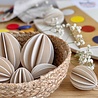 LOVI Lovi Eggs Natural 7cm - set of 3 pieces - Easter egg pendants LOVI Lovi Eggs Natural 7cm - set of 3 pieces - Easter egg pendants