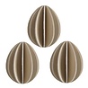 LOVI Lovi Eggs Natural 7cm - set of 3 pieces - Easter egg pendants LOVI Lovi Eggs Natural 7cm - set of 3 pieces - Easter egg pendants
