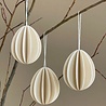 LOVI Lovi Eggs Natural 7cm - set of 3 pieces - Easter egg pendants LOVI Lovi Eggs Natural 7cm - set of 3 pieces - Easter egg pendants