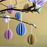 LOVI Lovi Eggs Colour mix 4.5cm - set van 6 stuks – paasei hangers LOVI Lovi Eggs Colour mix 4.5cm - set van 6 stuks – paasei hangers