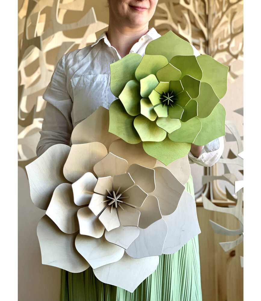 LOVI Lovi Decor Light Pale Green - 4 sizes - Birchwood 3D DIY package LOVI Lovi Decor Light Pale Green - 4 sizes - Birchwood 3D DIY package