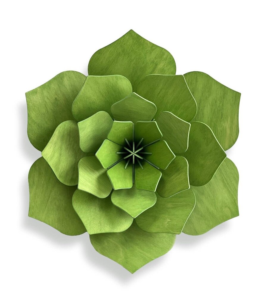LOVI Lovi Decor Flower Light Green - 4 sizes - Birch Wood 3D DIY package LOVI Lovi Decor Flower Light Green - 4 sizes - Birch Wood 3D DIY package
