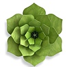 LOVI Lovi Decor Flower Light Green - 4 sizes - Birch Wood 3D DIY package LOVI Lovi Decor Flower Light Green - 4 sizes - Birch Wood 3D DIY package