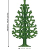 LOVI Lovi Spar Berkenhout boom H14cm lichtgroen 3D-boom DIY pakketje LOVI Lovi Spar Berkenhout boom H14cm lichtgroen 3D-boom DIY pakketje