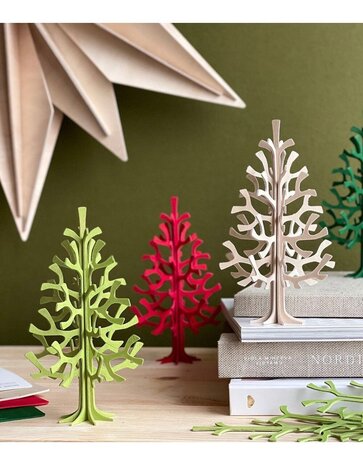 LOVI Lovi Spar Berkenhout boom H14cm lichtgroen 3D-boom DIY pakketje LOVI Lovi Spar Berkenhout boom H14cm lichtgroen 3D-boom DIY pakketje