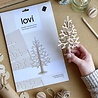 LOVI Lovi Spar Berkenhout boom H14cm lichtgroen 3D-boom DIY pakketje LOVI Lovi Spar Berkenhout boom H14cm lichtgroen 3D-boom DIY pakketje