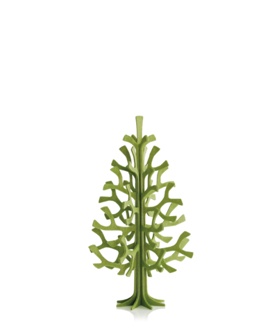 LOVI Lovi Spruce Birch plywood Tree H14cm light green 3D-tree DIY package
