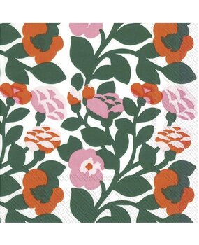 Marimekko Marimekko  Green Green Paper Napkins 33x33cm orange