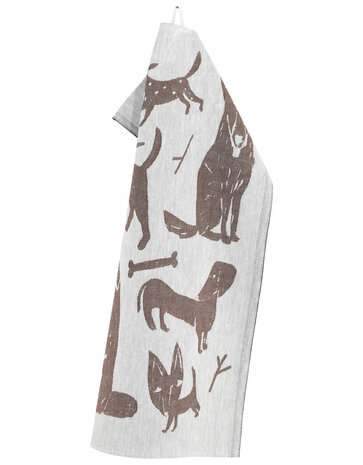 Lapuan Kankurit Lapuan Kankurit Koirapuisto theedoek 46x70 Bruin Lapuan Kankurit Lapuan Kankurit Koirapuisto theedoek 46x70 Bruin