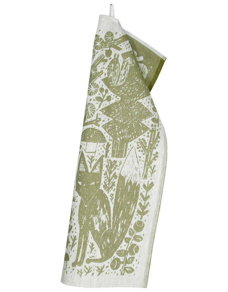 Lapuan Kankurit Lapuan Kankurit Metsikkö theedoek 46x70 Olijfgroen Lapuan Kankurit Lapuan Kankurit Metsikkö theedoek 46x70 Olijfgroen