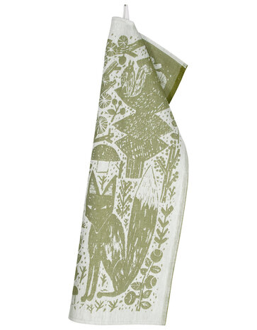 Lapuan Kankurit Lapuan Kankurit Metsikkö theedoek 46x70 Olijfgroen Lapuan Kankurit Lapuan Kankurit Metsikkö theedoek 46x70 Olijfgroen