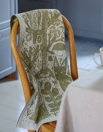 Lapuan Kankurit Lapuan Kankurit Metsikkö theedoek 46x70 Olijfgroen Lapuan Kankurit Lapuan Kankurit Metsikkö theedoek 46x70 Olijfgroen