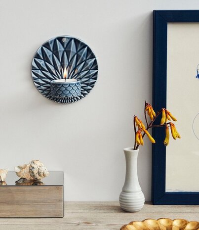 Dottir Nordic Design Dottir Samsurium Minibell vaasjes blauw grijs mix set van 3 Dottir Nordic Design Dottir Samsurium Minibell vaasjes blauw grijs mix set van 3