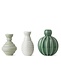 Dottir Samsurium Minibell small vases set van 3 Green mix Dottir Samsurium Minibell small vases set van 3 Green mix