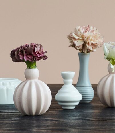 Dottir Nordic Design Dottir Samsurium Minibell vases Coral mix set of 3 Dottir Nordic Design Dottir Samsurium Minibell vases Coral mix set of 3