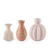 Dottir Nordic Design Dottir Samsurium Minibell vases Coral mix set of 3 Dottir Nordic Design Dottir Samsurium Minibell vases Coral mix set of 3