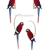 LOVI LOVI Parrot Scarlet Macaw Red (various sizes) LOVI LOVI Parrot Scarlet Macaw Red (various sizes)