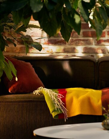 Klippan Klippan Arty plaid 130x200cm 100% lamswol rood