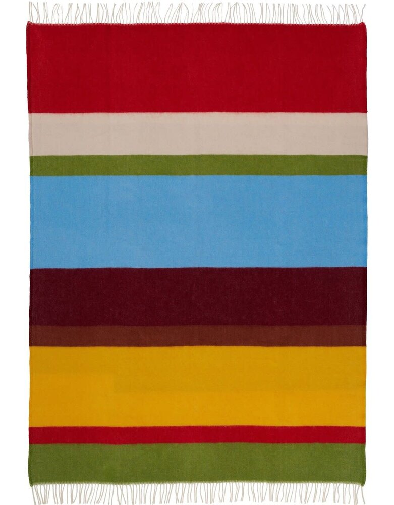 Klippan Klippan Arty plaid 130x200cm 100% lamswol rood