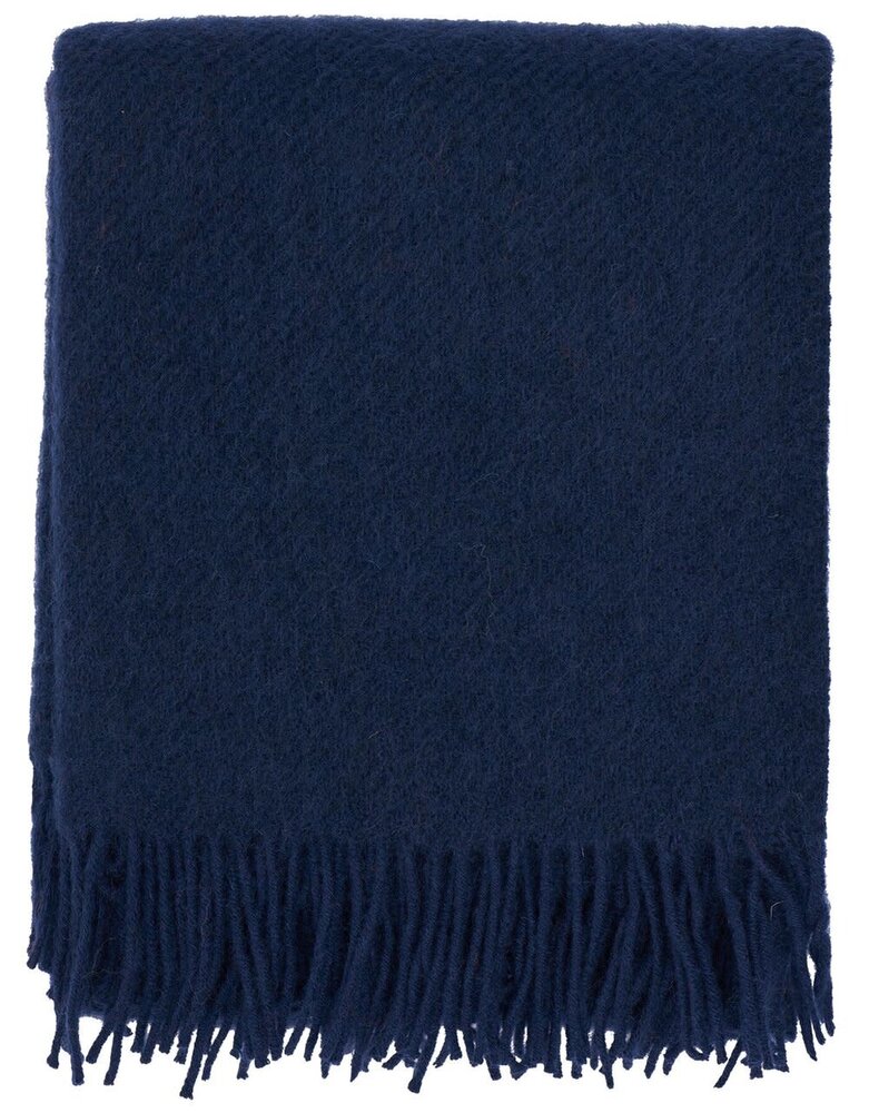 Klippan Klippan Gotland plaid 130x200cm 25% Gotland 75% lambswool Navy Blue Klippan Klippan Gotland plaid 130x200cm 25% Gotland 75% lambswool Navy Blue