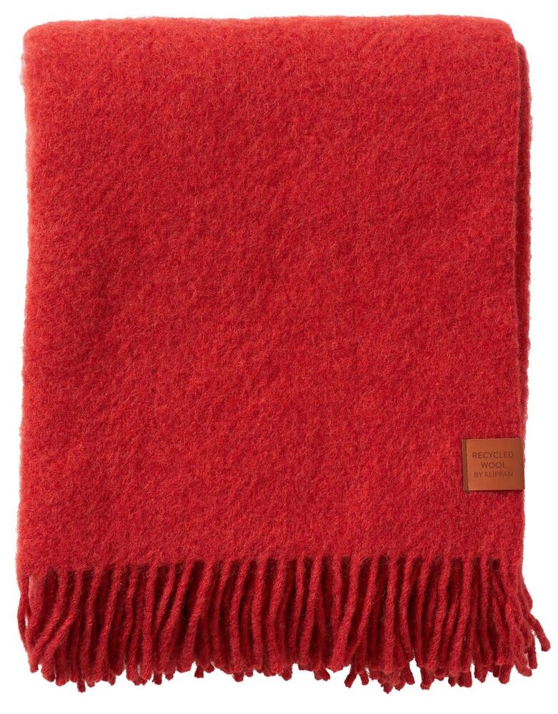 Klippan Klippan Cottage plaid 130x180cm 25% gerecycled lamswol rood Klippan Klippan Cottage plaid 130x180cm 25% gerecycled lamswol rood