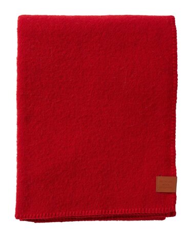 Klippan Klippan Mono plaid 130x180cm 25% gerecycled lamswol rood Klippan Klippan Mono plaid 130x180cm 25% gerecycled lamswol rood