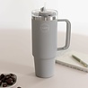 AYA & IDA AYA & IDA Thermo cup with straw 885ml light grey AYA & IDA AYA & IDA Thermo cup with straw 885ml light grey