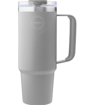 AYA & IDA AYA & IDA Thermo cup with straw 885ml light grey AYA & IDA AYA & IDA Thermo cup with straw 885ml light grey
